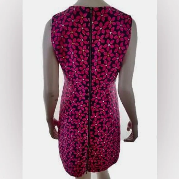 DIANE VON FURSTENBERG DVF, Shift Mini Dress, Floral, Size 4 - Picture 6 of 6